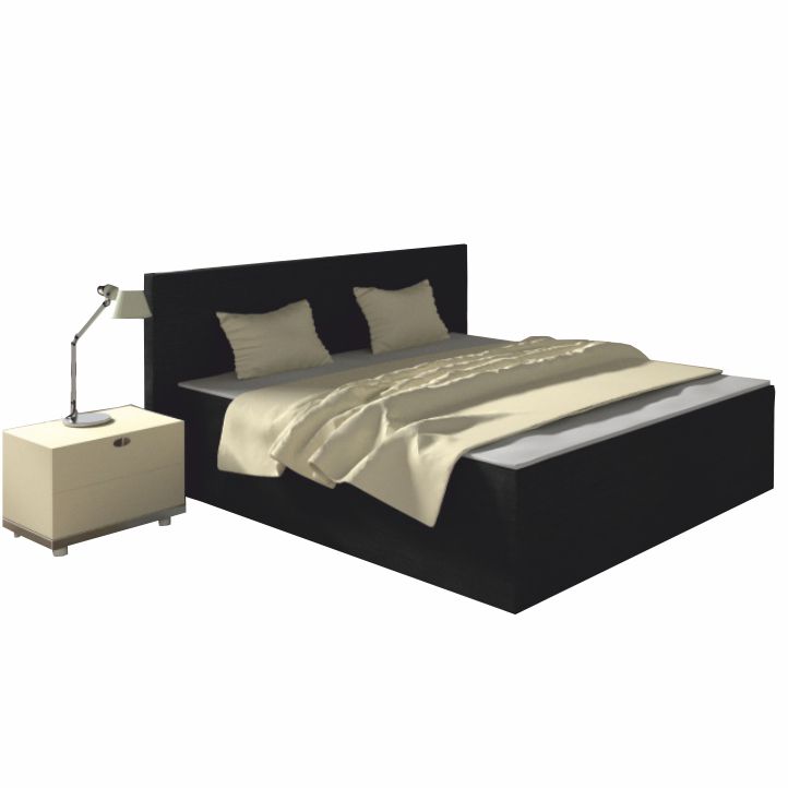 Posteľ 180/200, čierna, BOXSPRING, MEGAKOMFORT 2 Posteľ 180/200, čierna, BOXSPRING, MEGAKOMFORT 2