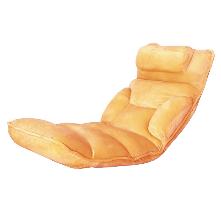 Relaxačné kreslo, látka oranžová, na bielom pozadí, LOTA Relaxačné kreslo, látka oranžová, na bielom pozadí, LOTA