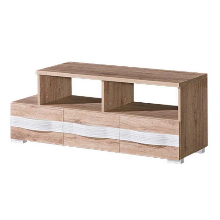 TV stolík/skrinka, san reno / biela, ROVIN R - 09 TV stolík/skrinka, san reno / biela, ROVIN R - 09