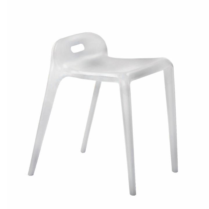 Taburet, plast, biely, GERTI Taburet, plast, biely, GERTI