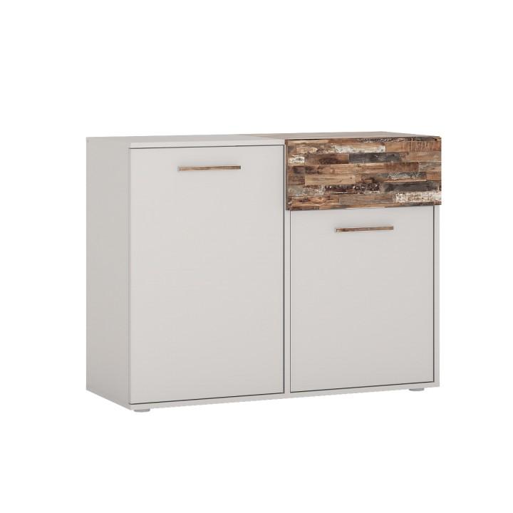 Komoda 2D-1S,DTD laminovaná, grey/maracaibo, BERIA Komoda 2D-1S,DTD laminovaná, grey/maracaibo, BERIA