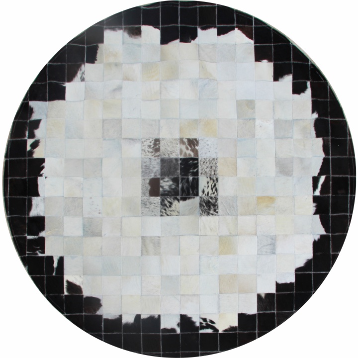 Luxusný kožený koberec, viacfarebný, patchwork, 200x200, KOŽA TYP 9 Luxusný kožený koberec, viacfarebný, patchwork, 200x200, KOŽA TYP 9