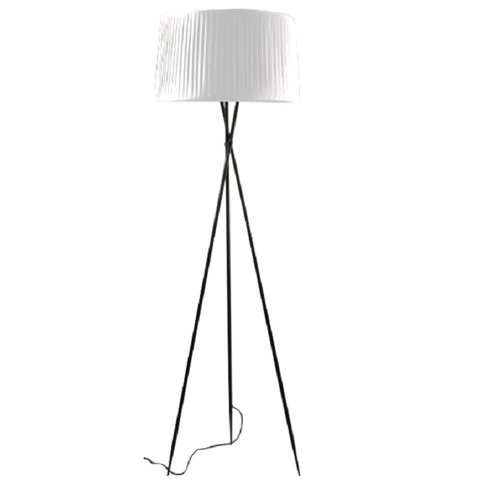 Stojacia lampa, kov/biele tienidlo, CINDA Typ 10 YF10W Stojacia lampa, kov/biele tienidlo, CINDA Typ 10 YF10W