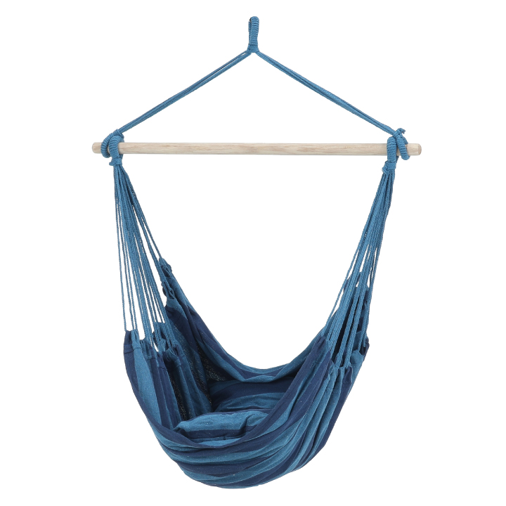 Závesné hojdacie kreslo, modrá, 65%bavlna, 35% polyester, NIKOLO Závesné hojdacie kreslo, modrá, 65%bavlna, 35% polyester, NIKOLO