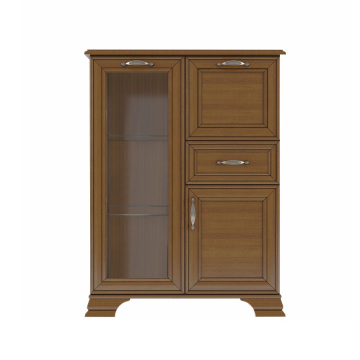 Komoda s barom 1D1W1S1B, gaštan, TIFFY Komoda s barom 1D1W1S1B, gaštan, TIFFY