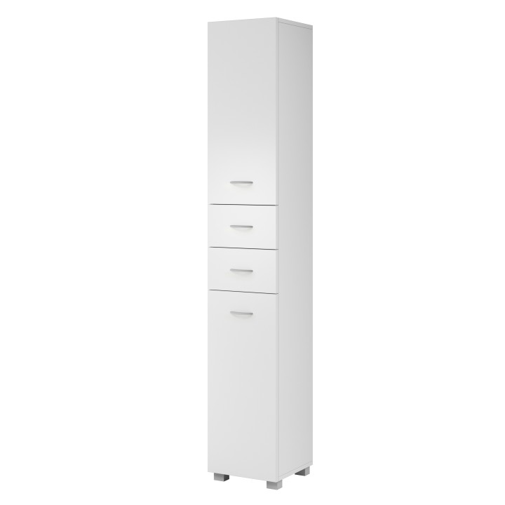 Vysoká skrinka, biela, KAROTA C30 Vysoká skrinka, biela, KAROTA C30